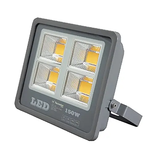 150W FLOODLIGHT LED FOCO PROYECTOR LED PARA EXTERIORILUMINACIÓN DECORACIÓN 2000K LUZ AMARIA IP66 GRIS - 1