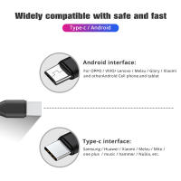 Cable De Carga Rápida 2 En 1 USB Tipo C Y Micro USB Para Teléfonos Móviles Compatible Con Huawei Samsung Xiaomi Cable De Alimentación Tipo C USLION - details 4