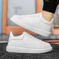 Zapatos De Cuero Blanco Para Hombre Zapatillas Deportivas Transpirables Plataforma Casual Para Caminar Y Correr Zapatos De Tenis Para Mujer - details 15