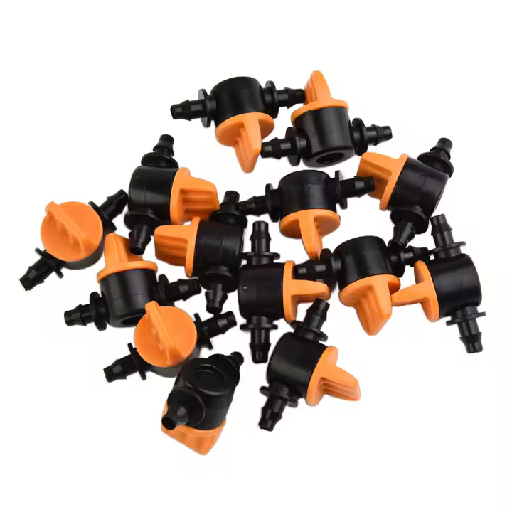 20Pcs Válvulas De Control Mini Para Riega 4/7mm Tubo De Agua Válvula De Flujo De Agua Con Diámetro Interno De 4mm - 1