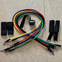 Juego de bandas elásticas de resistencia para entrenamiento muscular, cuerda de tracción para vendaje, multifunción, 11 piezas - details 6