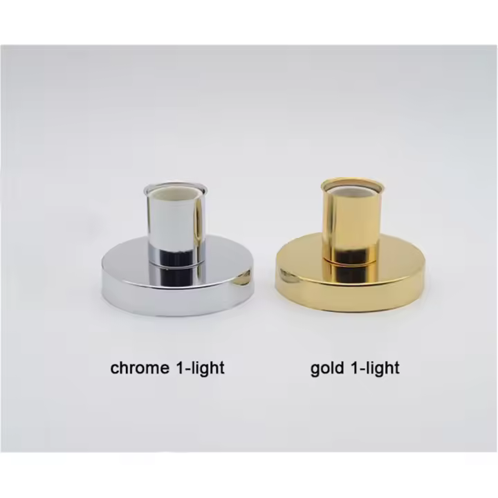 Soporte de cerámica minimalista E27, luces de techo, accesorio de iluminación de techo, oro, cromo, Blanco, Negro, Simple, 3/4/5/6/7/8 cabezales - 1