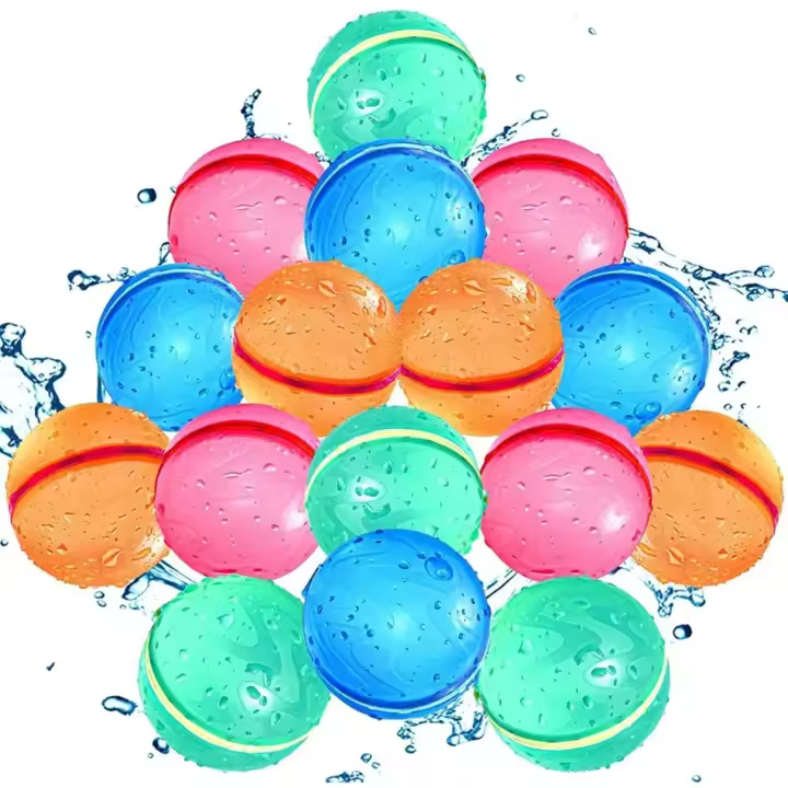 Bolas De Agua Reutilizables Magnéticas Para Piscina Bala De Agua Recargable Bomba De Agua Self-Sealing Para Niños Juguete De Natación - 1