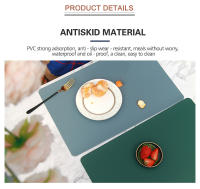 Mantel Individual De Cuero PVC Antideslizante Para Cocina Tapete De Mesa Aislante De Calor Coaster De Vaso Impermeable Para Tazas Y Bollos Decoración Del Hogar - details 2