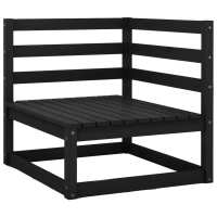 vidaXL Sofá de esquina de jardín cojines antracita madera pino Marrón, Blanco, Gris Conjunto Terraza Muebles Jardín Exterior Juego de Muebles de jardín Mueble Jardín Exterior Muebles de Salon Exterior - details 0
