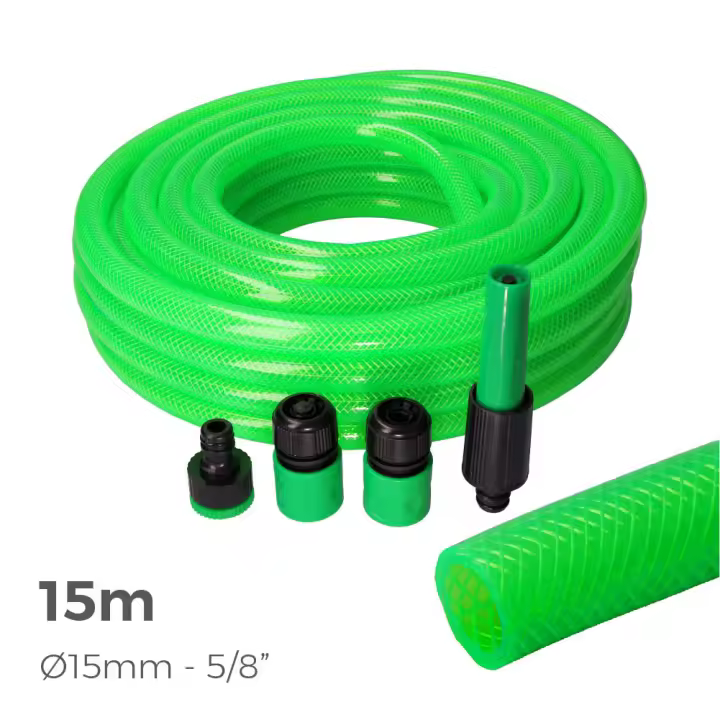 Kit Manguera Jardín Anti-torsion ø15mm ø20mm 15m - Accesorios Edm - 1