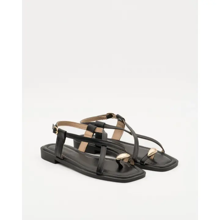 Sandalias planas de Mujer KTEY 282 YS52226 BLK SANDALIA ESCLAVA DEDO BLACK 36330 25V - 1