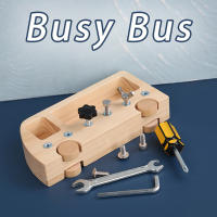 Juego Educativo De Montessori Para Niños Set De Herramientas De Juego De Madera Con Tablero De Actividades Para Desarrollar Habilidades Básicas Y Sorter De Tornillos - details 0