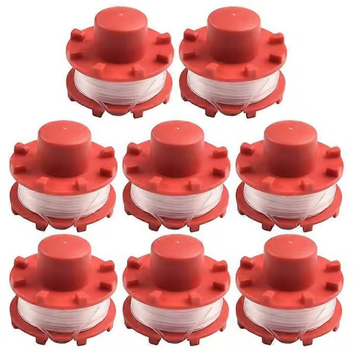 Carrete de 8 piezas compatible con el carrete de alambre de repuesto para cortadora de césped Einhell 3405096 - 1