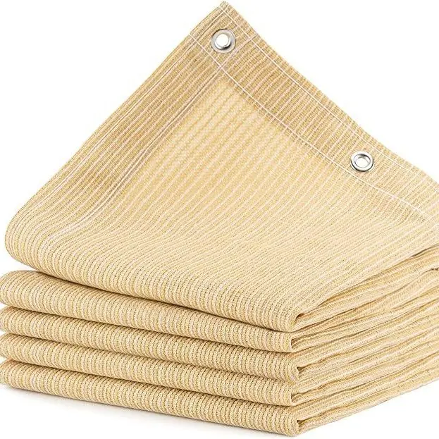 Tela de sombra para exteriores, cenadores, terrazas y patios traseros, con protección UV, material resistente al calor, ojales reforzados. - 1