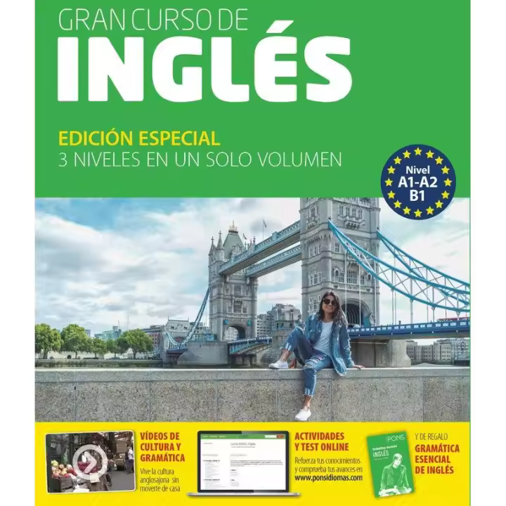 Libro GRAN CURSO DE INGLES Editorial SGEL TEXTO - 1