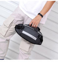 Bolsa De Cintura Para Hombres Antirrobo Con Correa Reflectante Múltiples Funciones Bolsa De Hombro Estilo Casual Material Nylon - details 17