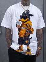 Camiseta De Hombre Con Estampado De Pato Divertido Talla Grande Estilo Casual Verano Camiseta De Poliéster Transpirable Y Secado Rápido Para Exterior - details 3