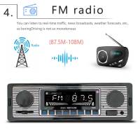 BQCC 1 Din Radio BT MP3 Para Coche Con Handsfree Find FM SD Protección Del Poder Voz Broadcast Autostereo AUX USB Reproductor Multimedia - details 6