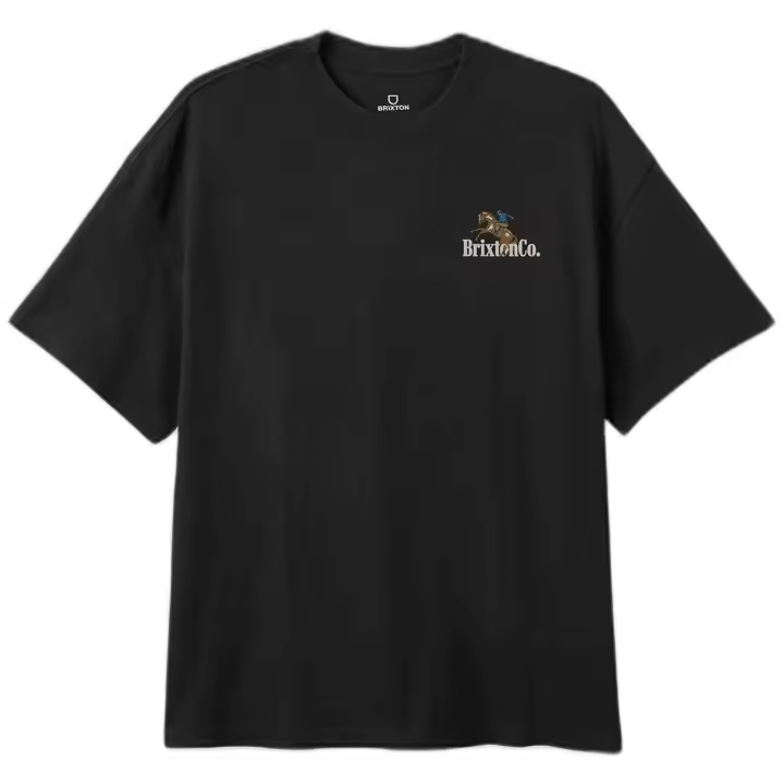 Camiseta de Manga Corta Brixton  para hombre en color negro - 1