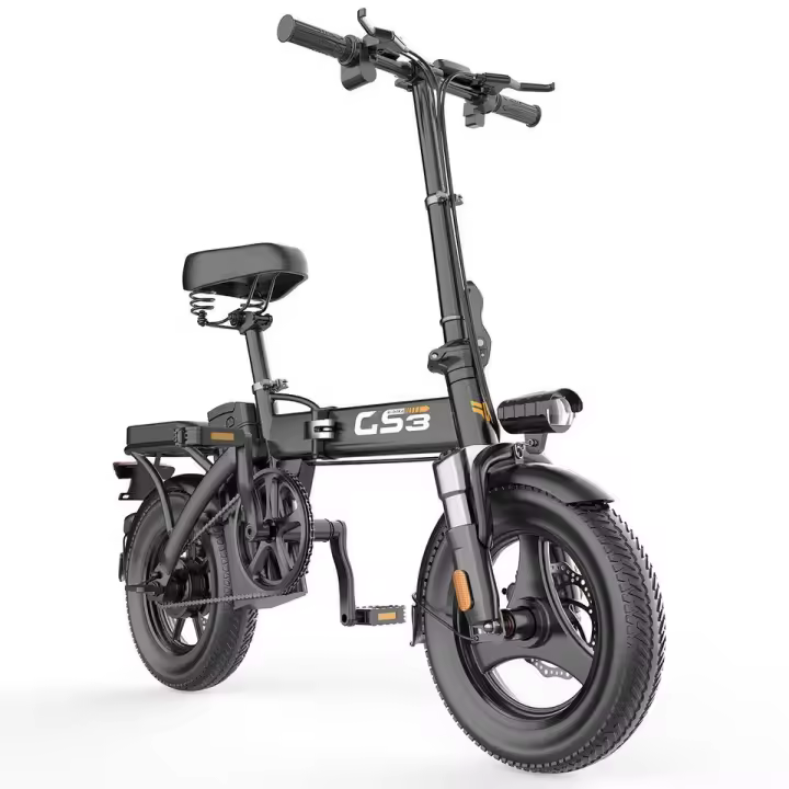 Bicicleta eléctrica urbana plegable GS3, 720 Wh, 48 V, 15 Ah, autonomía de 100 km. Motor trasero, 25 km/h, hasta 100 km. Bicicleta eléctrica para hombre/mujer. - 1