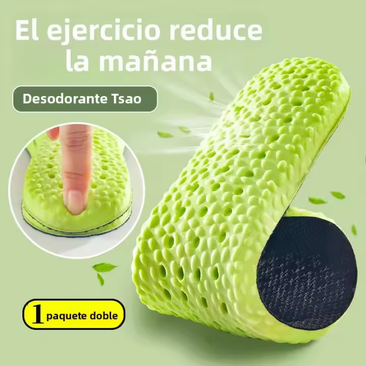 1Par De Inodorantes Para Deportes Para Hombres Y Mujeres Almohadillas De Suela Suave Absorbentes De Sudor Transpirables Para Cuidado De Los Pies Al Correr - 1