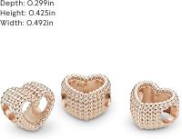 PANDORA puramente Dije con cuentes en forma de Corazón Abierto, Viene con Caja De Regno original. - details 3