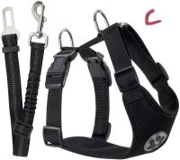 Juego De Arnes Para Coche Para Perros Con Cinturón De Seguridad Ajustable Y Malla Transpirable Y Cuerda Elástica Para Vehículo - details 8
