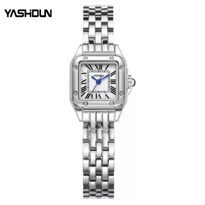 Reloj De Cuarzo Para Mujer Ultrafino De Acero Inoxidable Estilo Fashion Y Casual Resistente Al Agua Con Manos Luminosas Y Dial Circular - 1