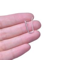 50/100PCS Tenedores De Aretes De Acero Inoxidable Color Plata Para Fabricación De Joyas DIY Gancho De Hierro Para Aretes Suministros De Enlaces - details 10