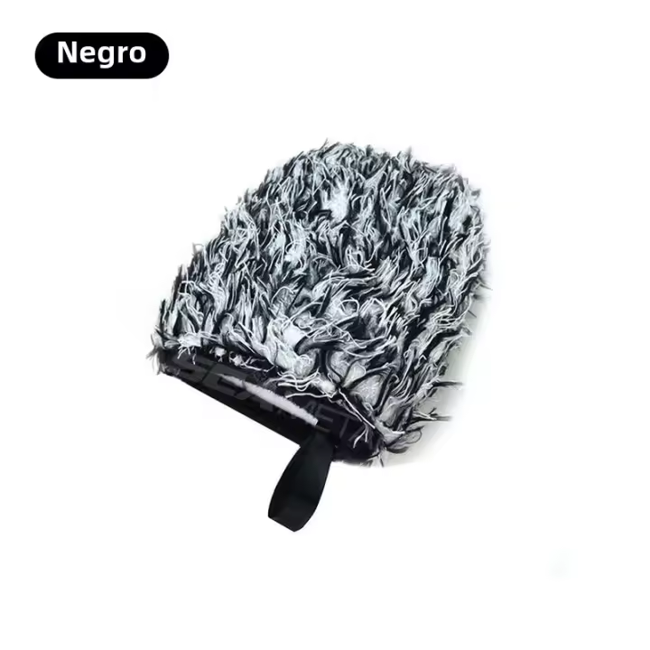 Guantes De Limpieza Para Coche SEAMETAL De Microfibra Ultra Suave Y Gruesa Para Lavar El Auto Y Limpiar El Hub Rim Negro Y Azul - 1