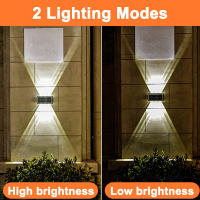 Lámpara De Pared Solar LED Impermeable Para Exterior Iluminación De Jardín Paisajística Para Pared De Patio Valla Escaleras Jardín - details 1