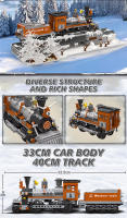 Bloques De Construcción De Tren Occidental 853 Piezas Modelo De Camión De Carga De 40cm Juguetes Para Niños Y Adultos Regalo Ideal Para Niños Mayores De 3 Años Y Adultos - details 3