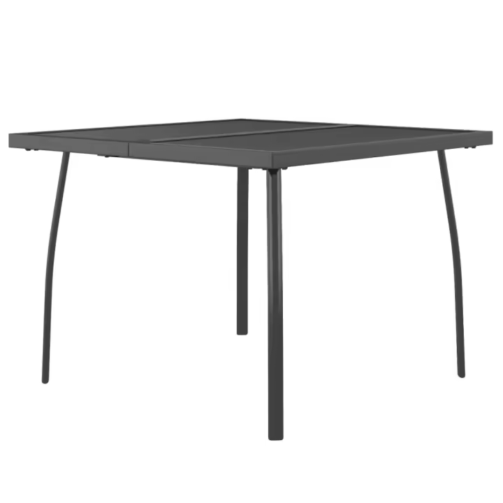 Mesa de Jardín Malla de Maple gris antracita 100x100x72 cm - 1