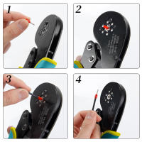 Kit De Herramienta De Crimpado De Ferrules De Cable Herramienta De Crimpado De Conectores De Ferrules De Cable Kit De Pinzas De Crimpado Hexagonal (0.08-16mm²/AWG28-5) Para Ferrules De Cable - details 2