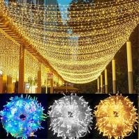 Guirnalda De Navidad LED Con Enchufe EU 10/20M Para Árbol De Navidad Fiesta Bodas Año Nuevo Luces De Fiestas Exterior - details 14