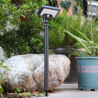 Lámpara De Pared Solar Con 92 LEDs Luz Rotativa De 360° Impermeable Para Jardín Y Camping Con Sensor De Movimiento Y 4 Modos De Iluminación - details 10
