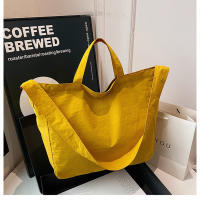 Bolso De Hombro Para Mujer De Lona Gran Capacidad Estilo Literario Ligero Y Sencillo Bolso Cruzado Con Manija De Viaje - details 12