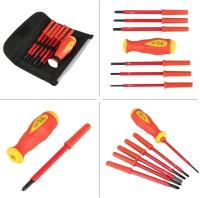 Juego de dethornilladores, 7 unids/set Aislado multi-función Cruz electricista deslizador conjunto SL3/SL4/SL5/SL6/PH1/PH2 - details 3
