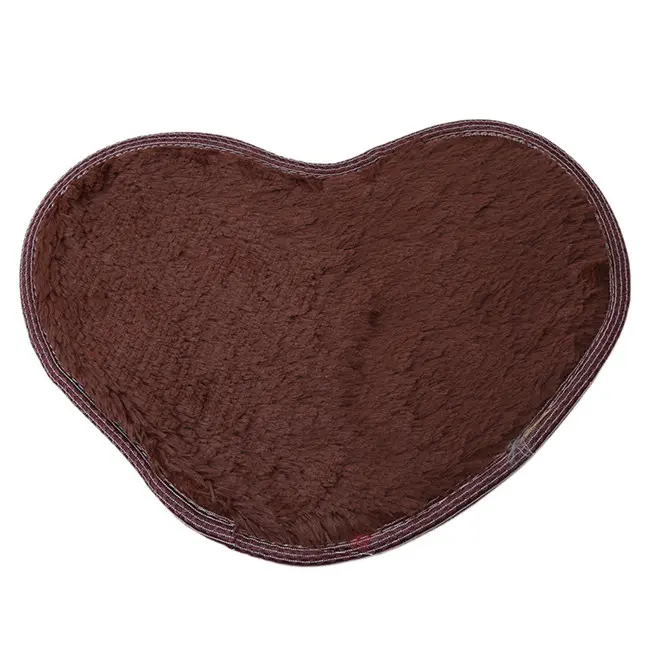Alfombra De Piso En Forma De Corazón Amor 30x40cm Antideslizante Suave De Microfibra Para Baño Dormitorio Sala De Estar Moderna - 1