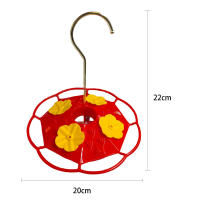 Alimentador de colibrí con gancho, colores brillantes, colgante, para alimentación de pájaros salvajes de exterior - details 2
