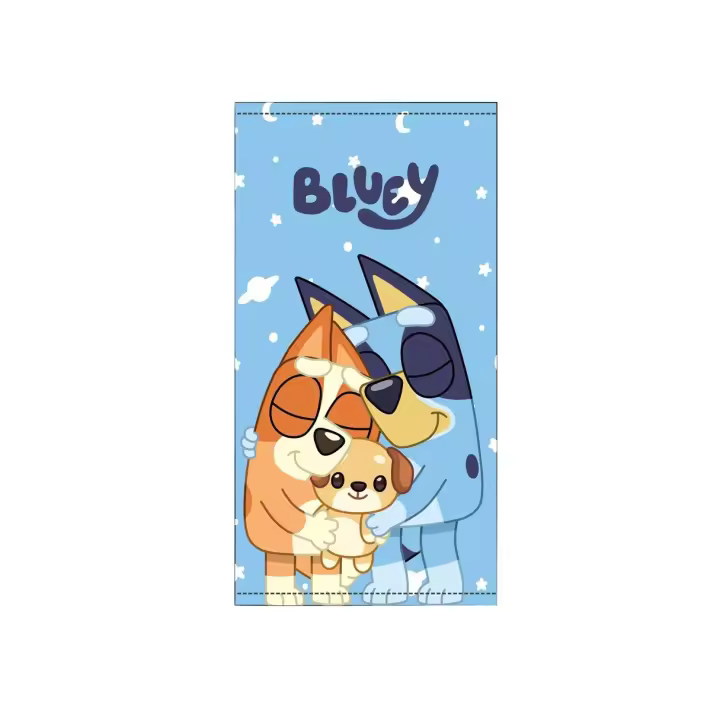 Toalla para Playa Piscina Bluey Osito Oficial 70x140cm infantil de microfibra para niños - 1