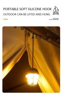 Lámpara De Camping LED Retro Impermeable Y Dimmer Para Tienda De Acampar Luz De Emergencia Para Exteriores Colgante - details 7