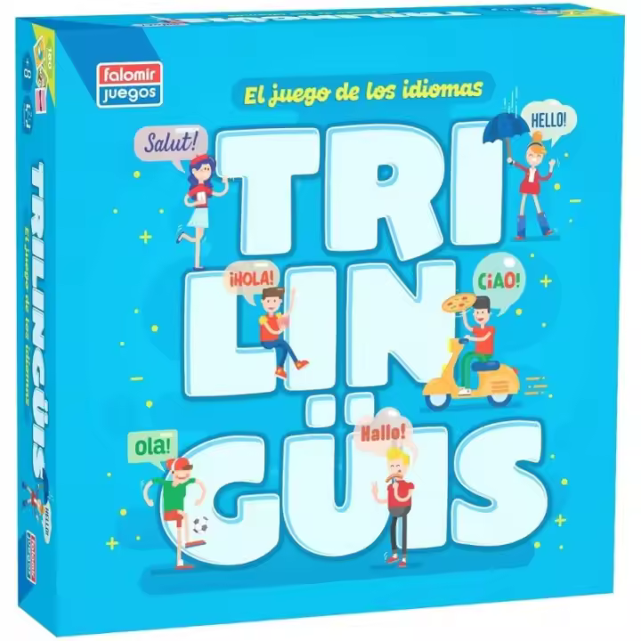 Falomir Trilinguis Juego de Mesa-Educativo  Juego de Aprendizaje y Diversión edad +12 años para +2 jugadores FAL7653 - 1
