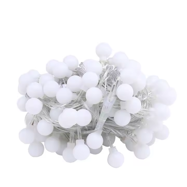 Cadena De Luces LED De Bola Con Batería 6M Para Decoración De Jardín Fiesta Bodas Y Navidad Autónoma Apto Para Exterior - 1