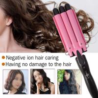 Rizador De Cabello Profesional De Cerámica Tridimensional Ondulador Estiloizador Herramienta De Cabello Material Tourmaline Cerámica Temporada Ajustable 160-220°C Dual Voltaje - details 0