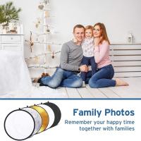 Estudio Fotográfico Portátil 5 En 1 Diffusor De Luz Reflectante Collapsible 60cm 80cm 110cm Para Exterior Forma Oval - details 8