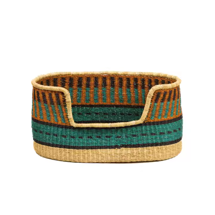 LADRAN GAUCHO - Cama de Cesta para Perros SIMBA Original y Exclusiva – Hecha a Mano con Materiales de Alta Calidad, Comodidad y Estilo Único para tu Mascota *no incluye relleno - 1