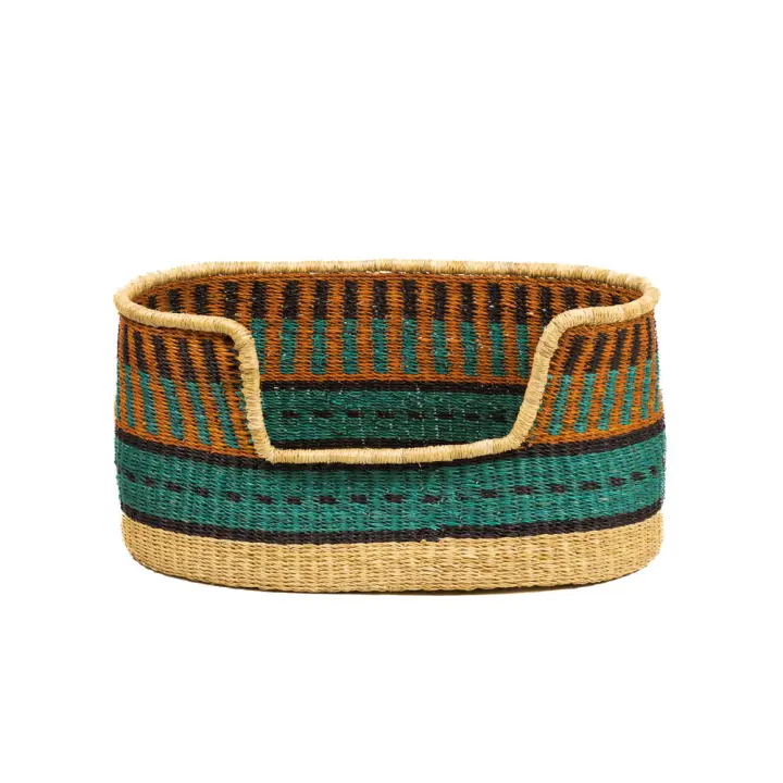 LADRAN GAUCHO - Cama de Cesta para Perros SIMBA Original y Exclusiva – Hecha a Mano con Materiales de Alta Calidad, Comodidad y Estilo Único para tu Mascota *no incluye relleno - 1