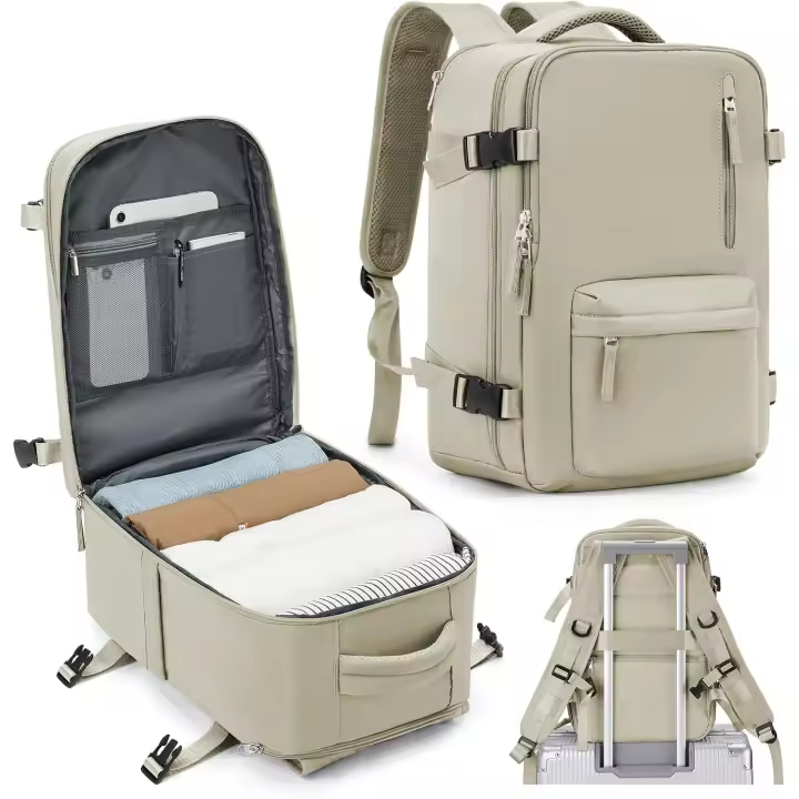 Mochila Viaje Cabina Avion 40x20x25 Mujer Ryanair Maletas de Viaje Cabina 45x36x20 Easyjet Avion Bolso de viaje Hombre Equipaje de Mano Mochila Travel Backpack Mochila para Portatil Impermeable - 1
