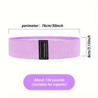 Banda De Resistencia Para Las Caderas Elasticas De Latex De Alta Calidad Tejida Tensamente Para Ejercicios En Casa Disponibles En Tres Colores - details 5