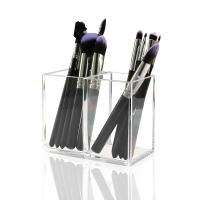 Caja De Maquillaje Transparente Organizador De Escritorio Para Lápices De Ojos Base Rubor Fósforos Y Cepillos De Ojos - details 3