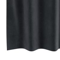 Cortinas Opacas vidaXL con Ojales 2 pcs Gris Oscuro Terciopelo - details 4