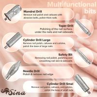 SINA Torno Manicura Pedicura Profesional Blanco con Accesorios Nail Art Nuevo - details 6
