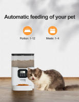 Alimentador Automático Para Mascotas 4L Gran Capacidad Inteligente Tuya APP Dispensador De Alimentos Lento Con WIFI Voz Programación Para Gatos Y Perros - details 3